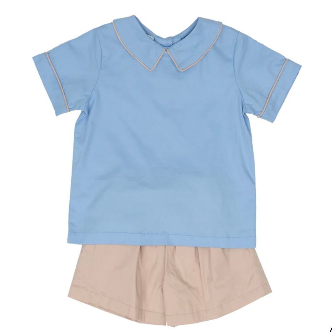 The Oaks Boys Blue and Tan John Short Set