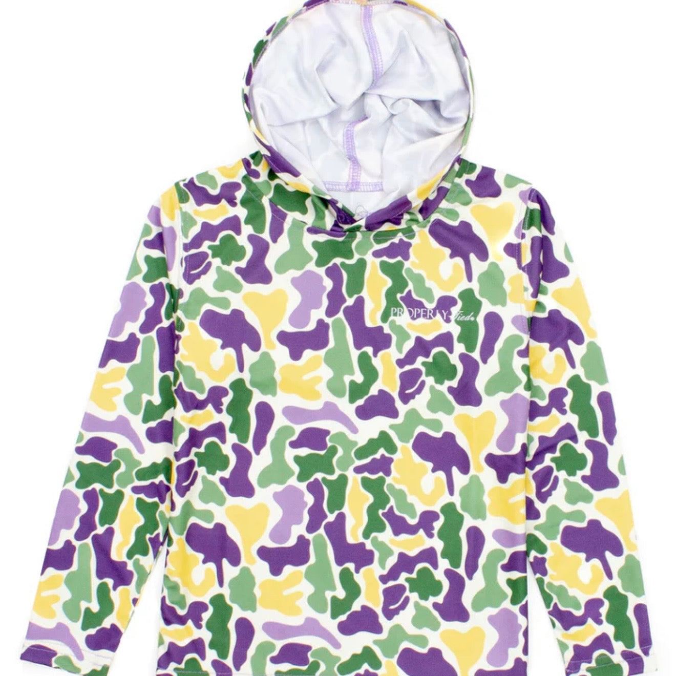 Properly Tied Boys Mardi Gras Camo Hoodie