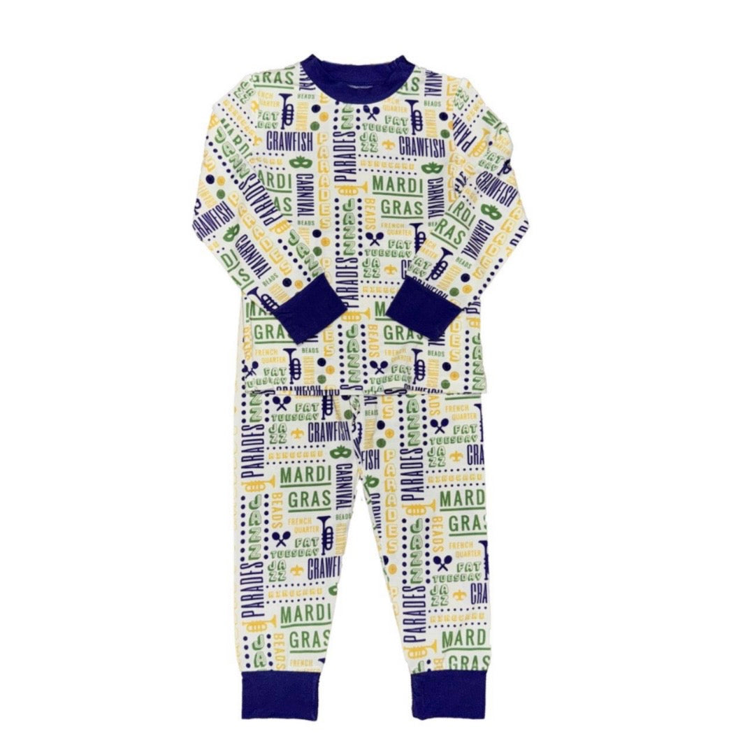 Belle Cher All Things Mardi Gras Pajamas