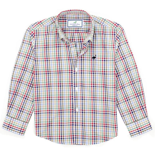 Properly Tied Boys Autumn Trail Button Down Shirt