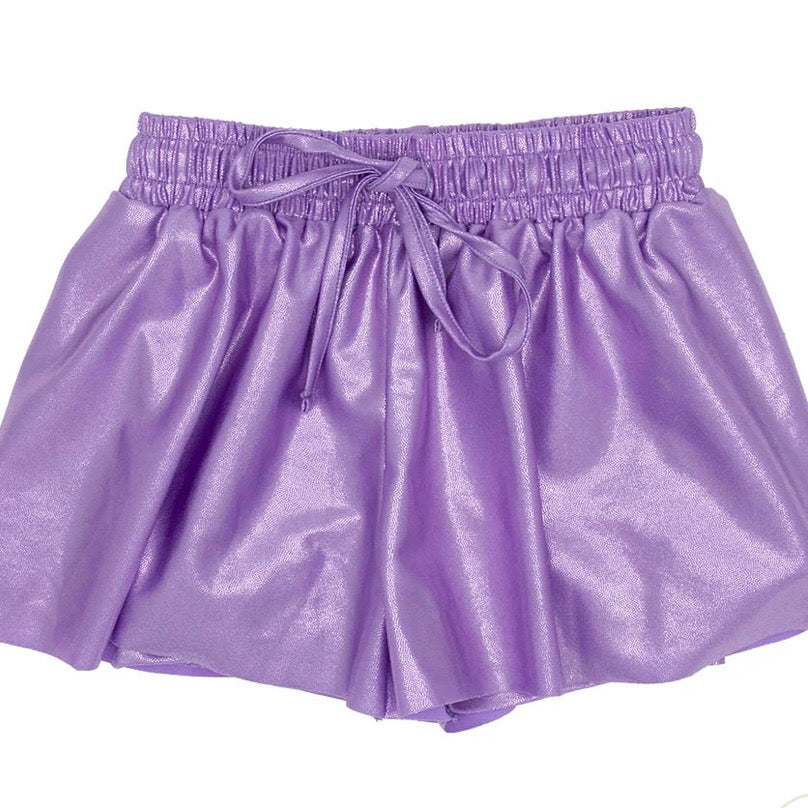 Azarhia Girls Lavender Shimmer Butterfly Short