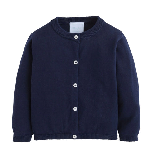 Little English Navy Cardigan