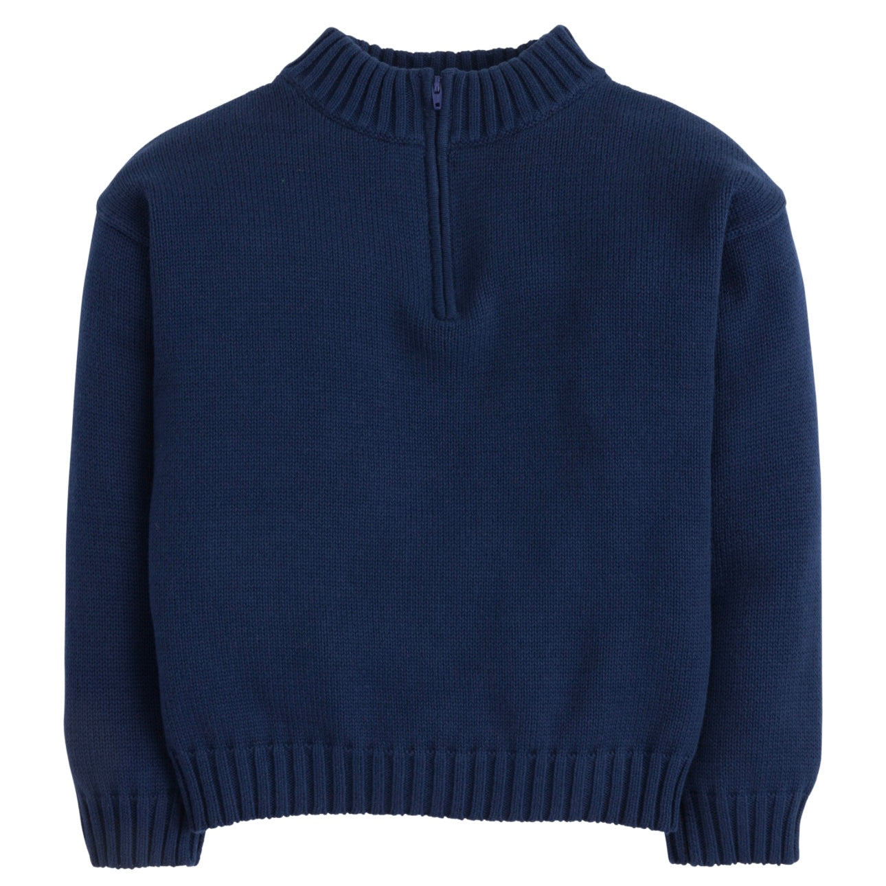 Little English Boys Navy Quarter Zip Pullover