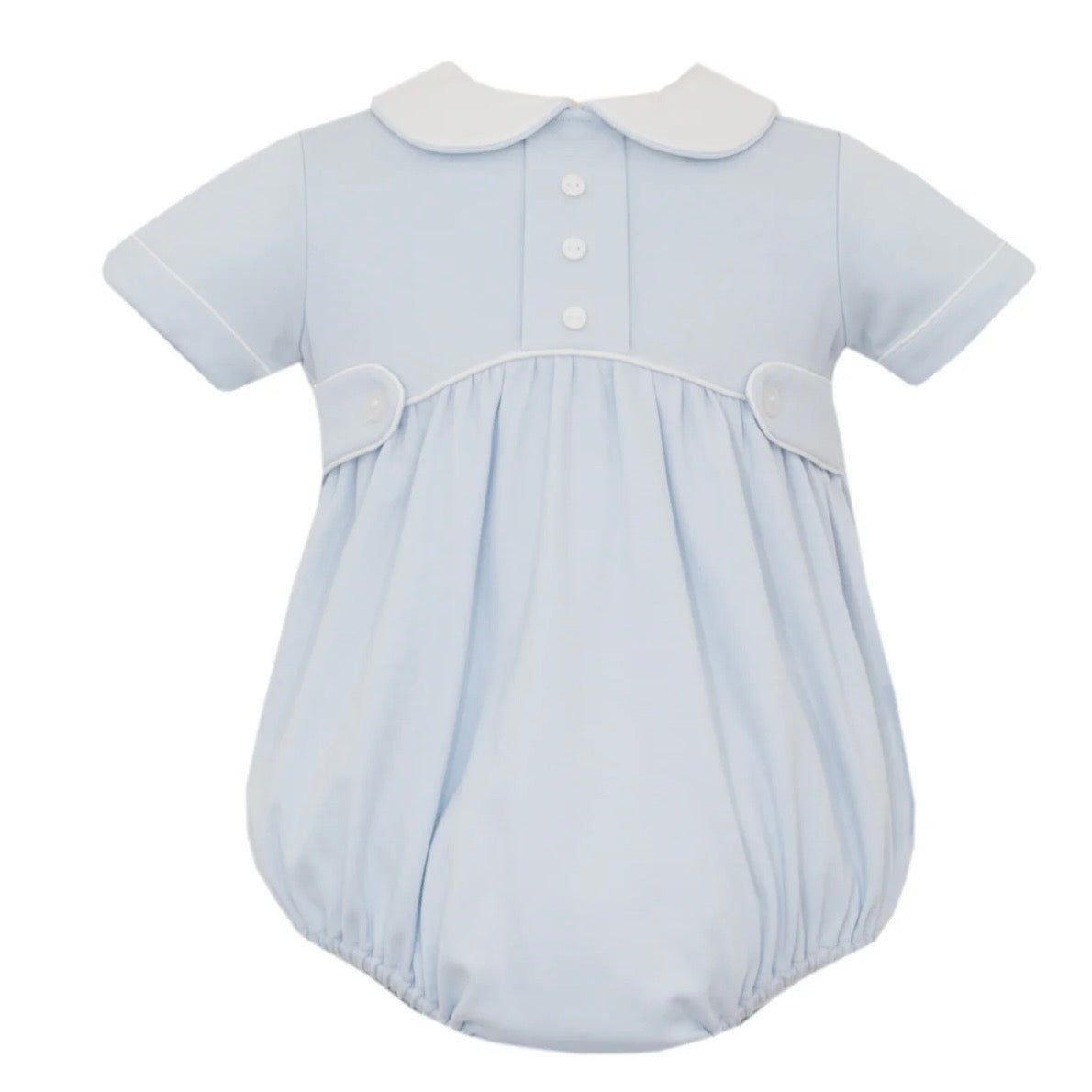 Petit Bebe Boys Light Blue Knit Bubble