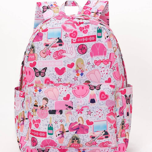 Mills Proper Girls Pink Music Tour Backpack