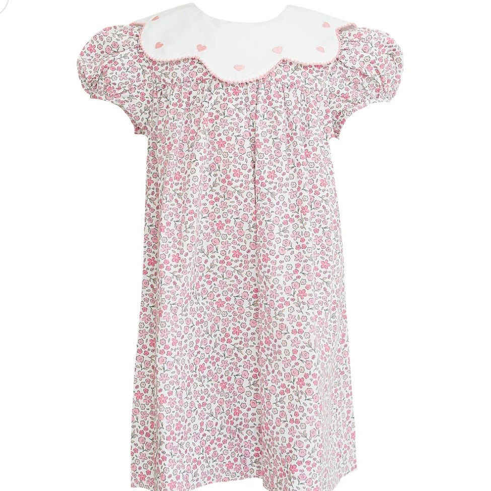 Krewe Girls Charlotte Pink Floral Dress
