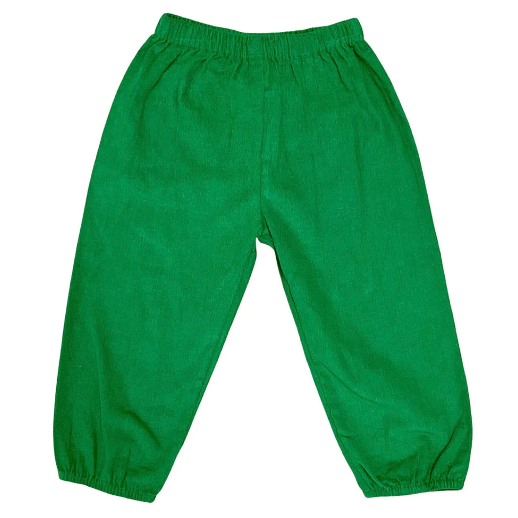 Remember Nguyen Boys Kelly Green Corduroy Pant