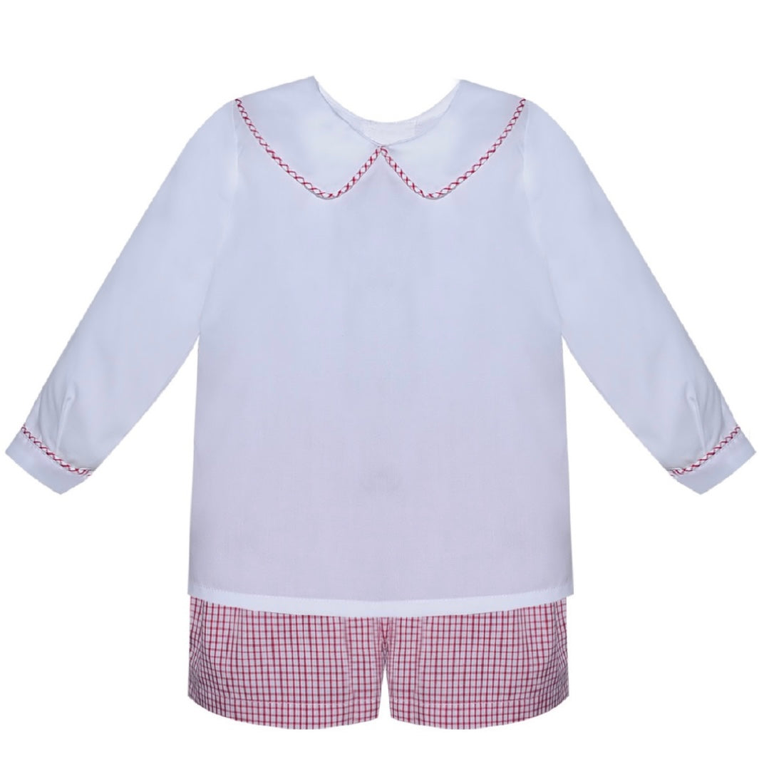 Remember Nguyen Boys Red Square Madison Short Set