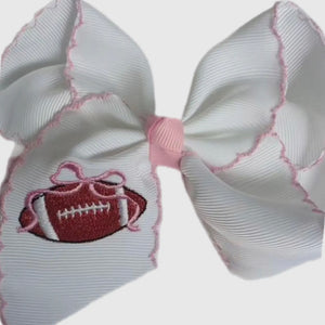 Just For Fun Threads Football Bow