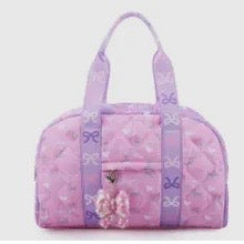 OMG Quilted Ditsy Bow Print Medium Duffle Bag
