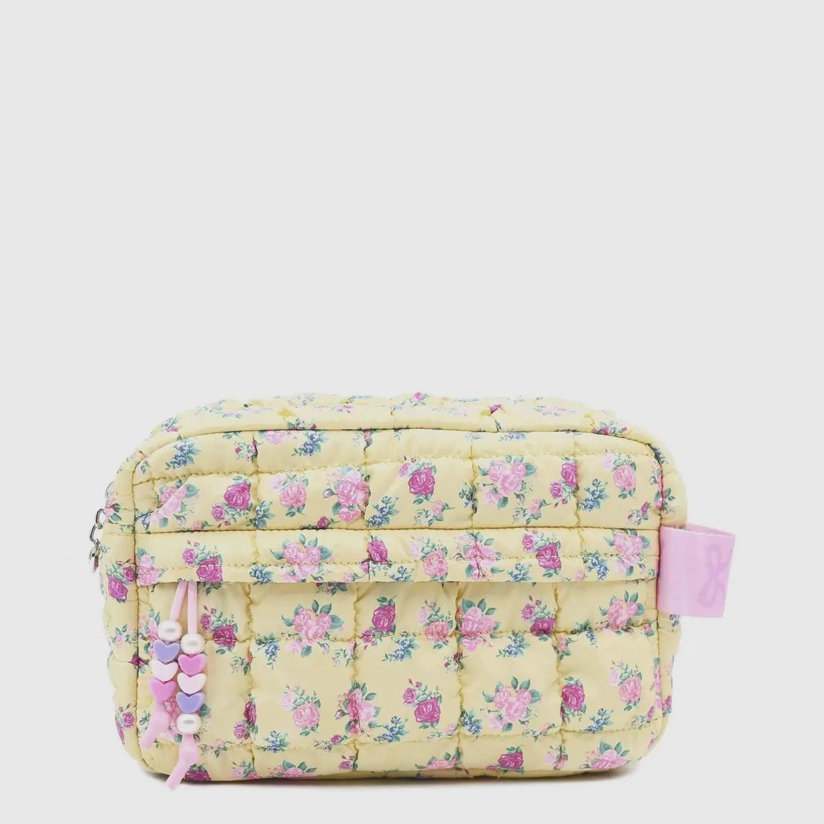 OMG Quilted Scrunchies Floral Bow Pouch
