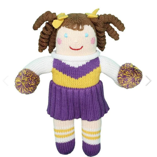 Zubels Purple and Gold Cheerleader