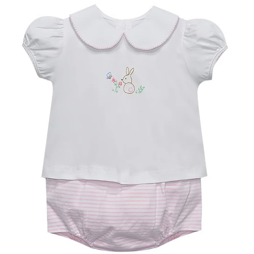 Baby Sen Pink Bailey Bloomer Set-Little Cottontail