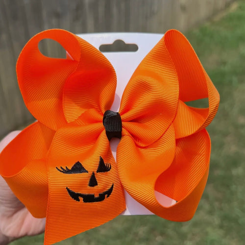 Just For Fun Threads Jack O Lantern Bow