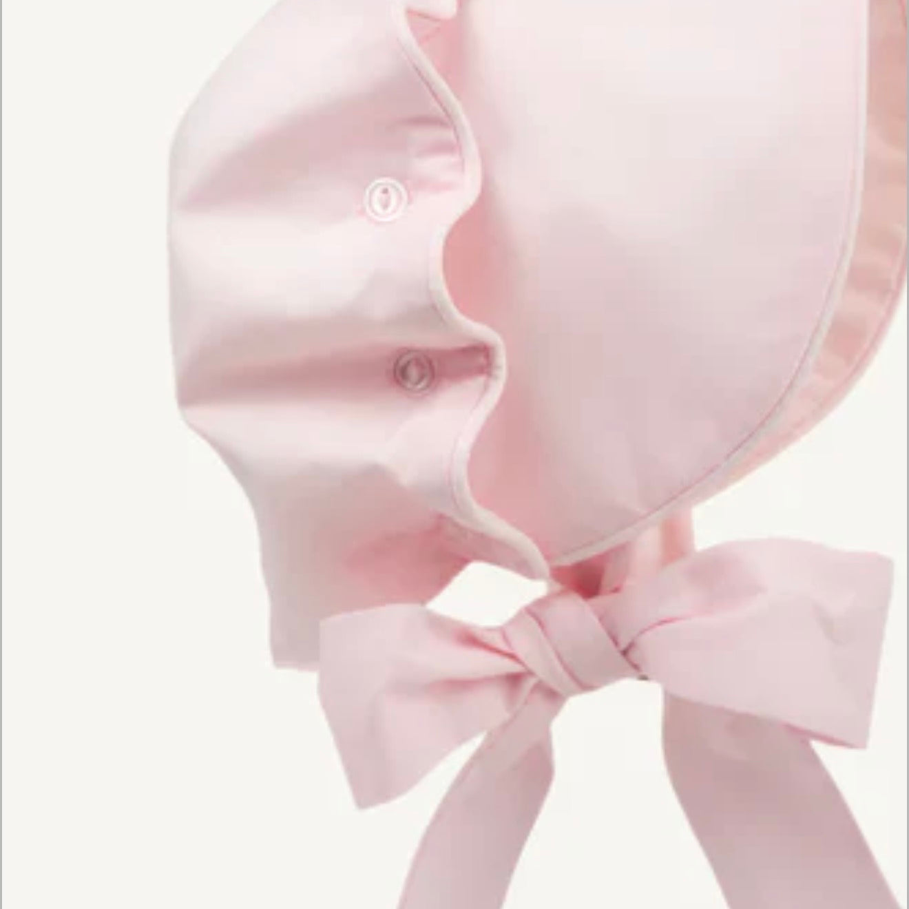 Beaufort Bonnet Girls Palm Beach Pink Broadcloth Bonnet