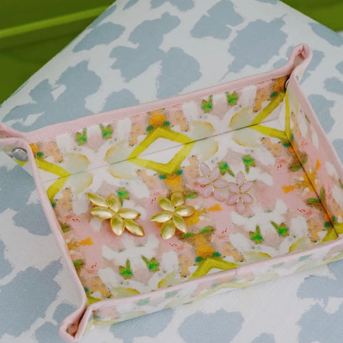 Laura Park Designs White Lotus Snap Tray