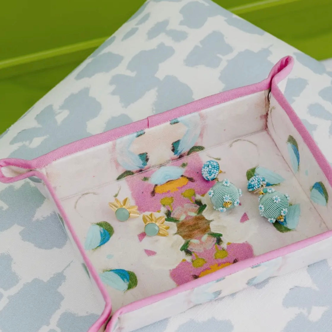 Laura Park Designs Monet's Garden Pink Tray