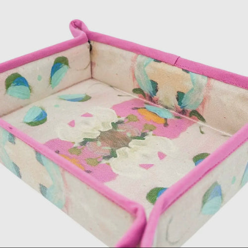 Laura Park Designs Monet's Garden Pink Tray