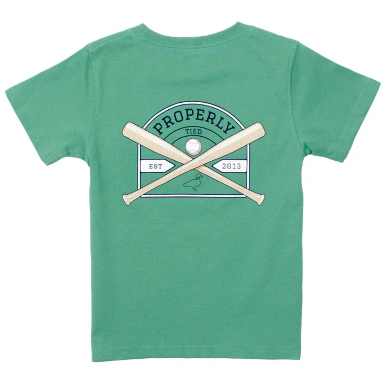 Properly Tied Boys SS Baseball Shield Tee