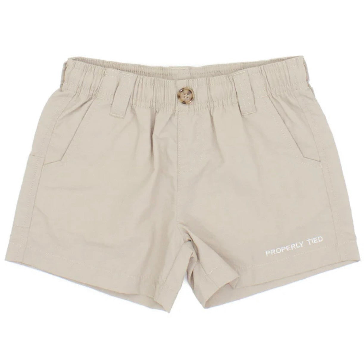 Properly Tied Boys Khaki Mallard Short