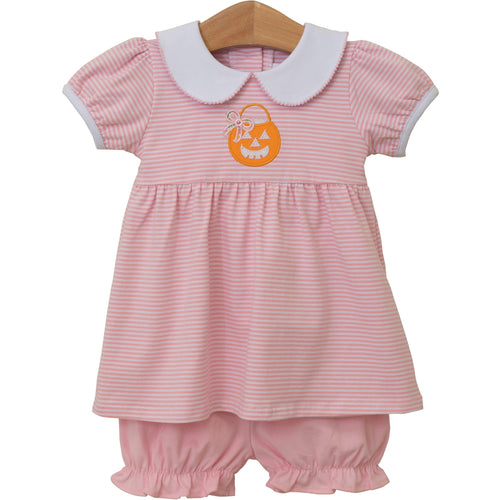 Trotter Street Girls Jack O' Lantern Bloomer Set