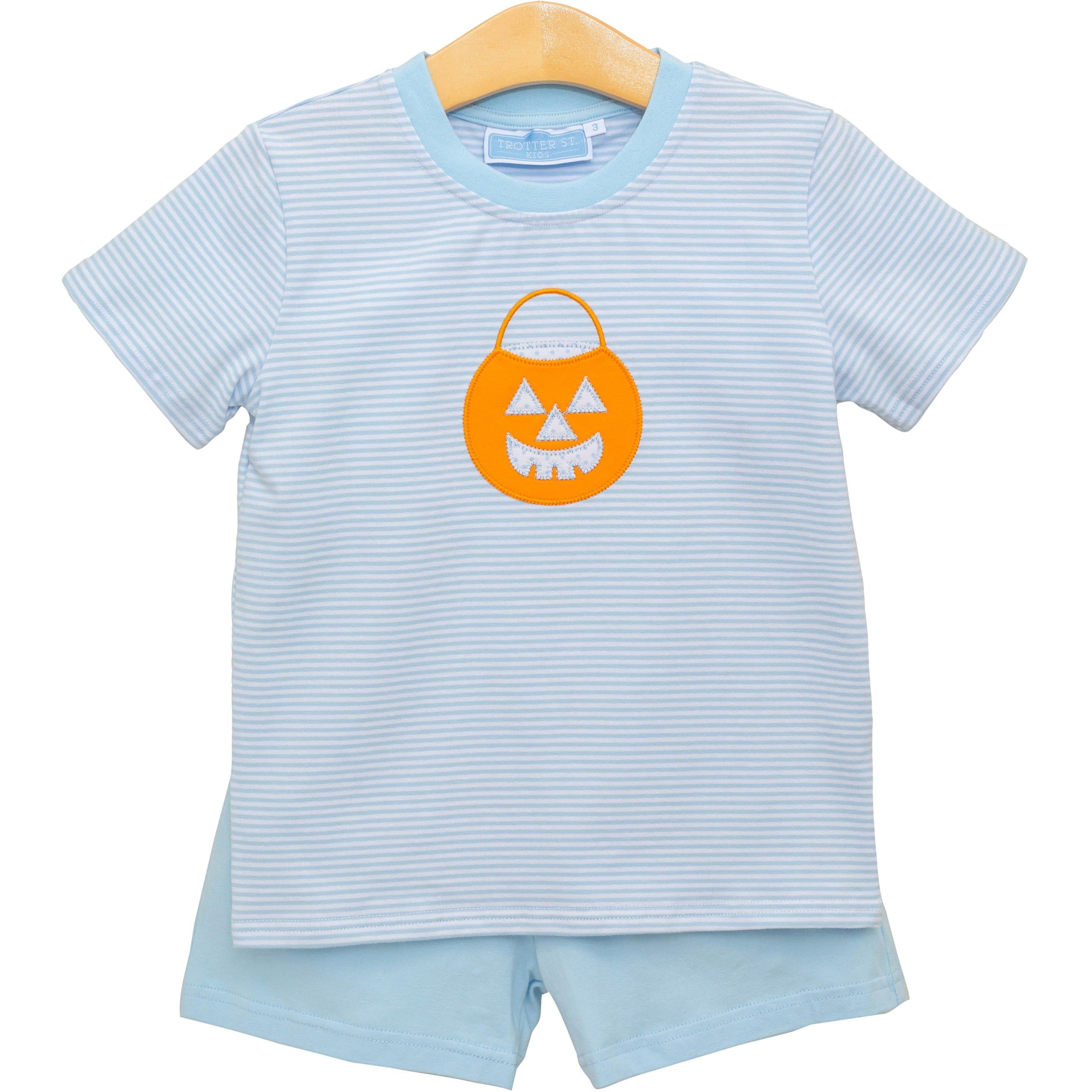 Trotter Street Boys Jack O'Lantern Short Set