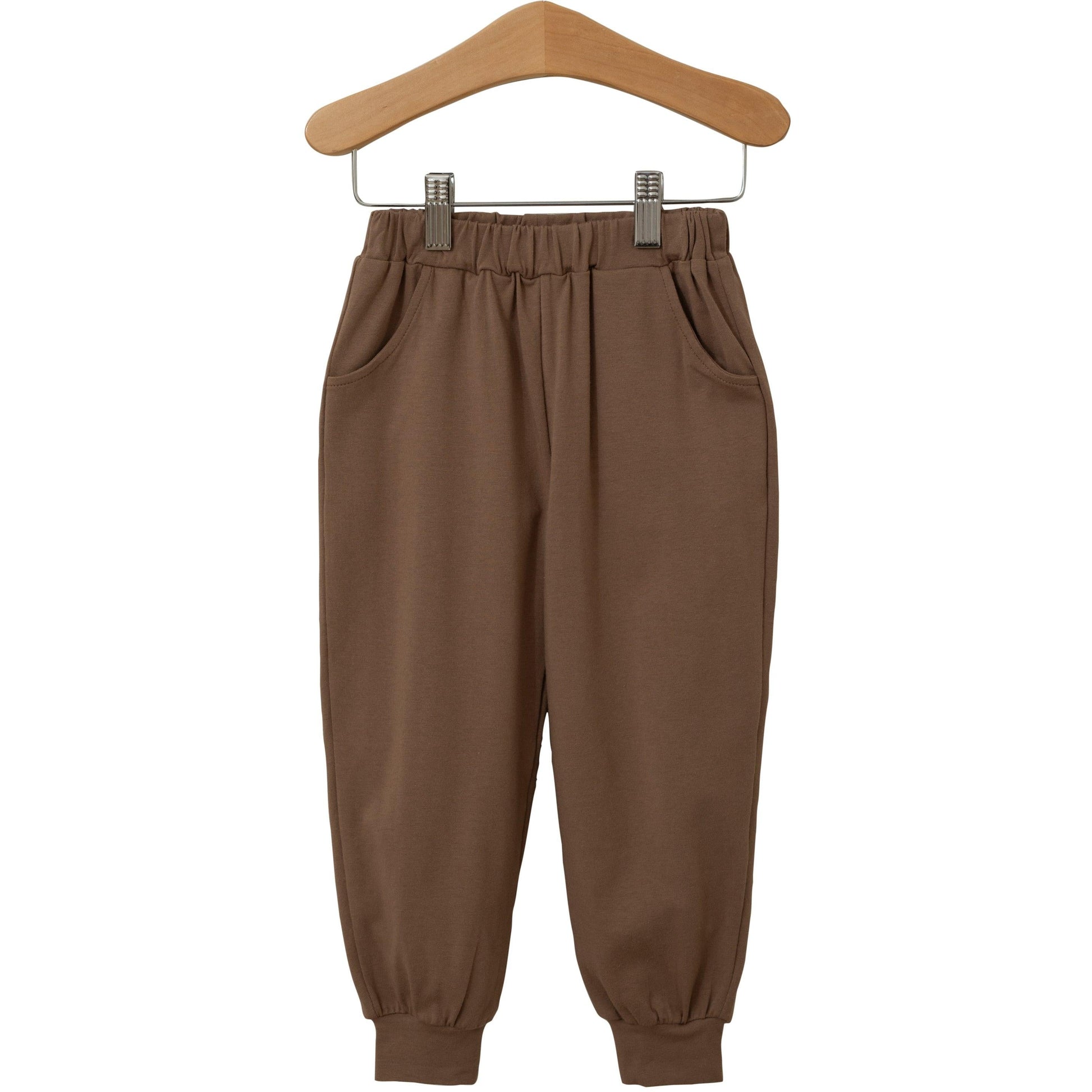 Trotter Street Boys Joggers-Brown