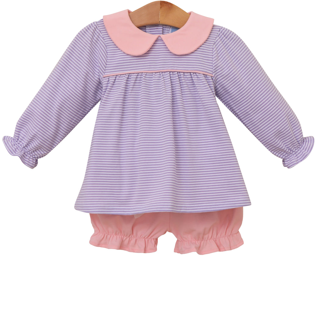 Trotter Street Girls Katherine Lavender Bloomer Set