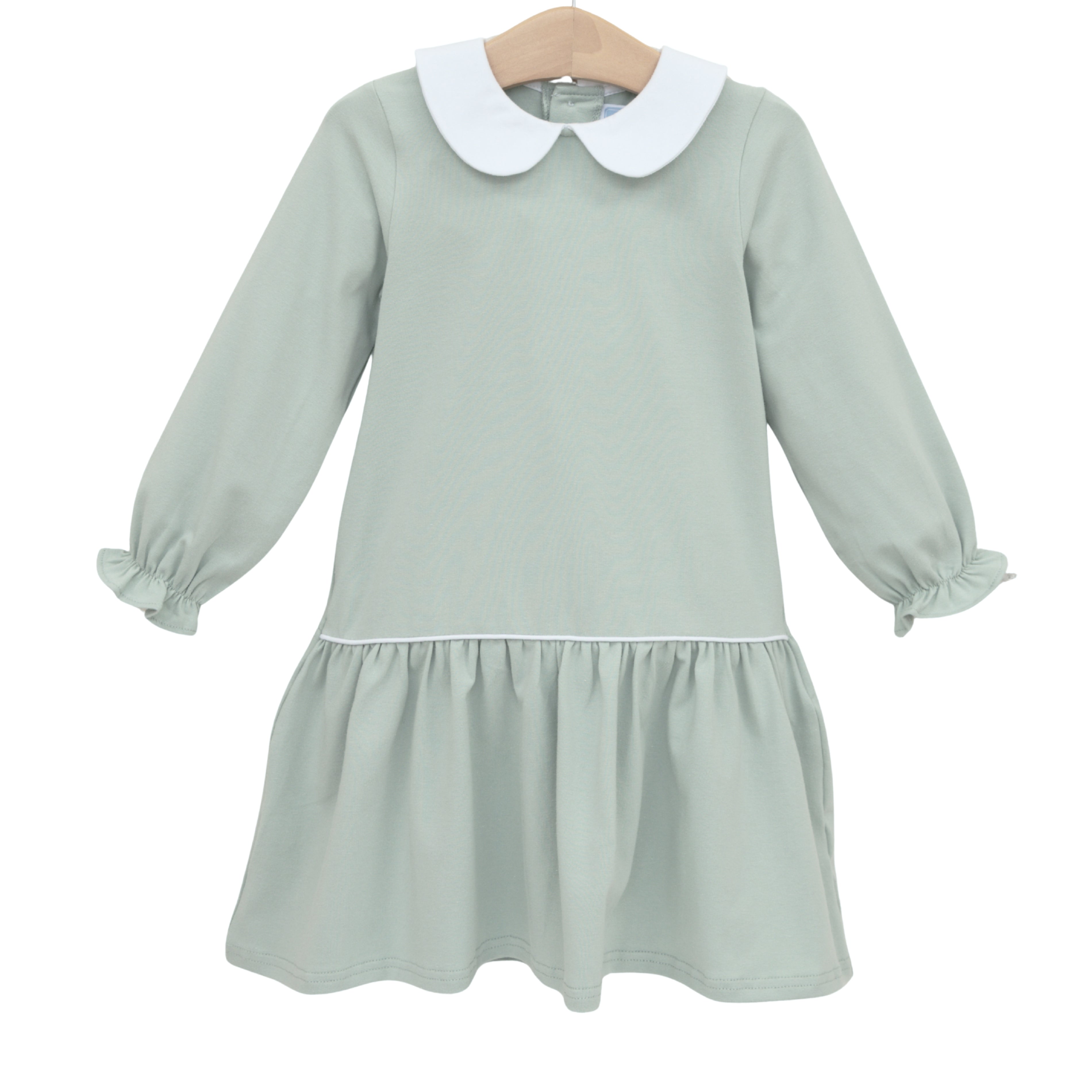 Trotter Street Girls Katherine Dress-Sage Green
