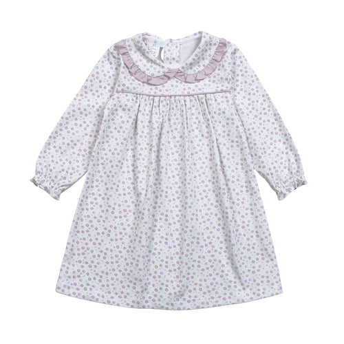 Baby Loren Lyn Purple Floral Pima Dress