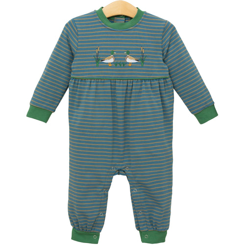 Trotter Street Boys Mallard Embroidery Romper