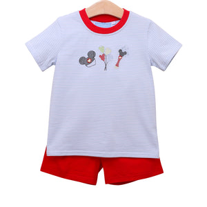 Trotter Street Boys Mouse Short Set