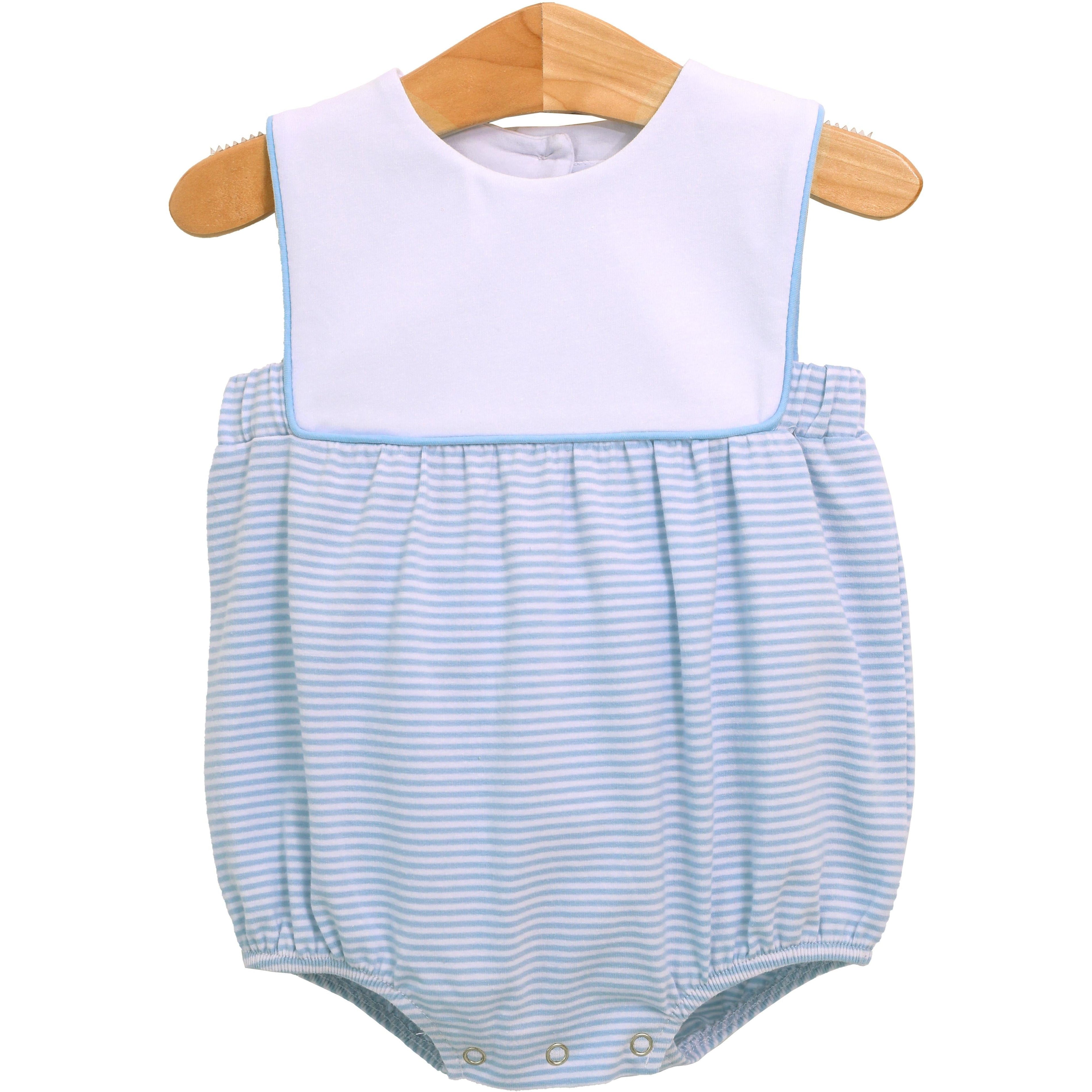 Trotter Street Boys Noah Bubble-Light Blue Stripe