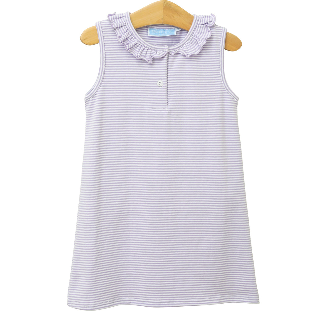 Trotter Street Lavender Stripe Nora Dress