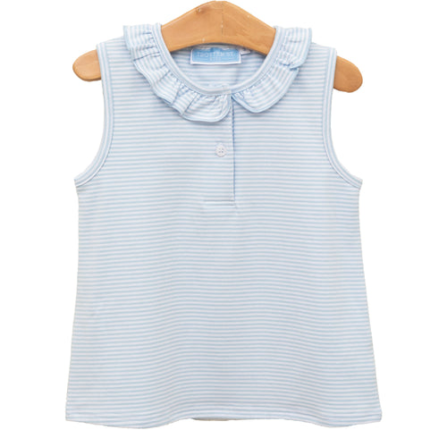 Trotter Street Girls Blue Stripe Nora Tank