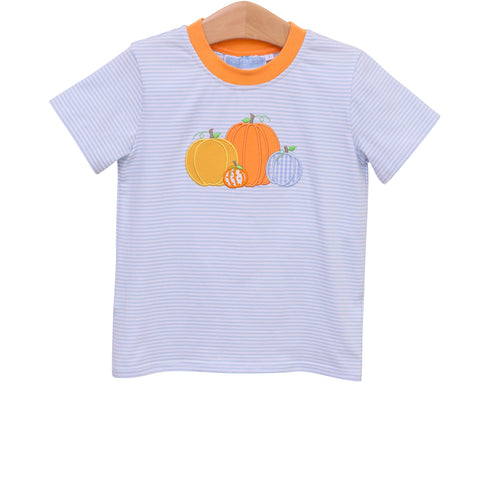 Trotter Street Boys Short Sleeve Pumpkin Patch Shirt