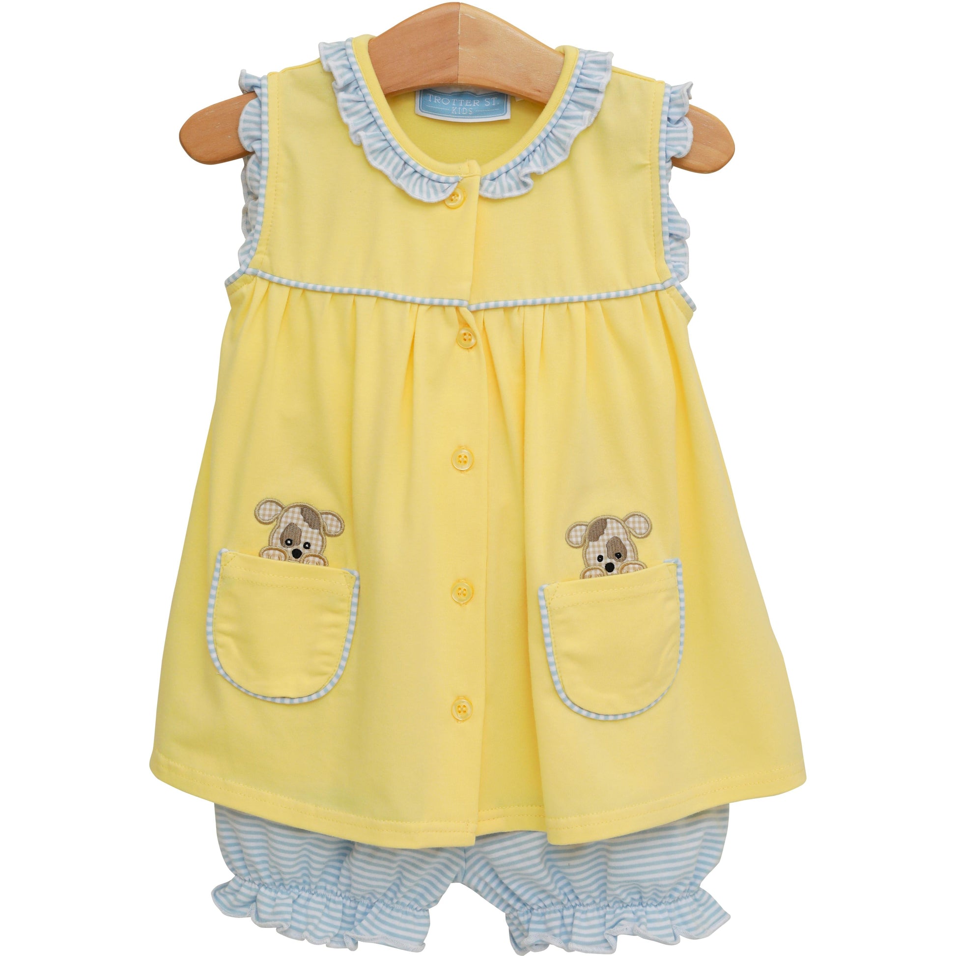 Trotter Street Girls Puppy Paws Bloomer Set
