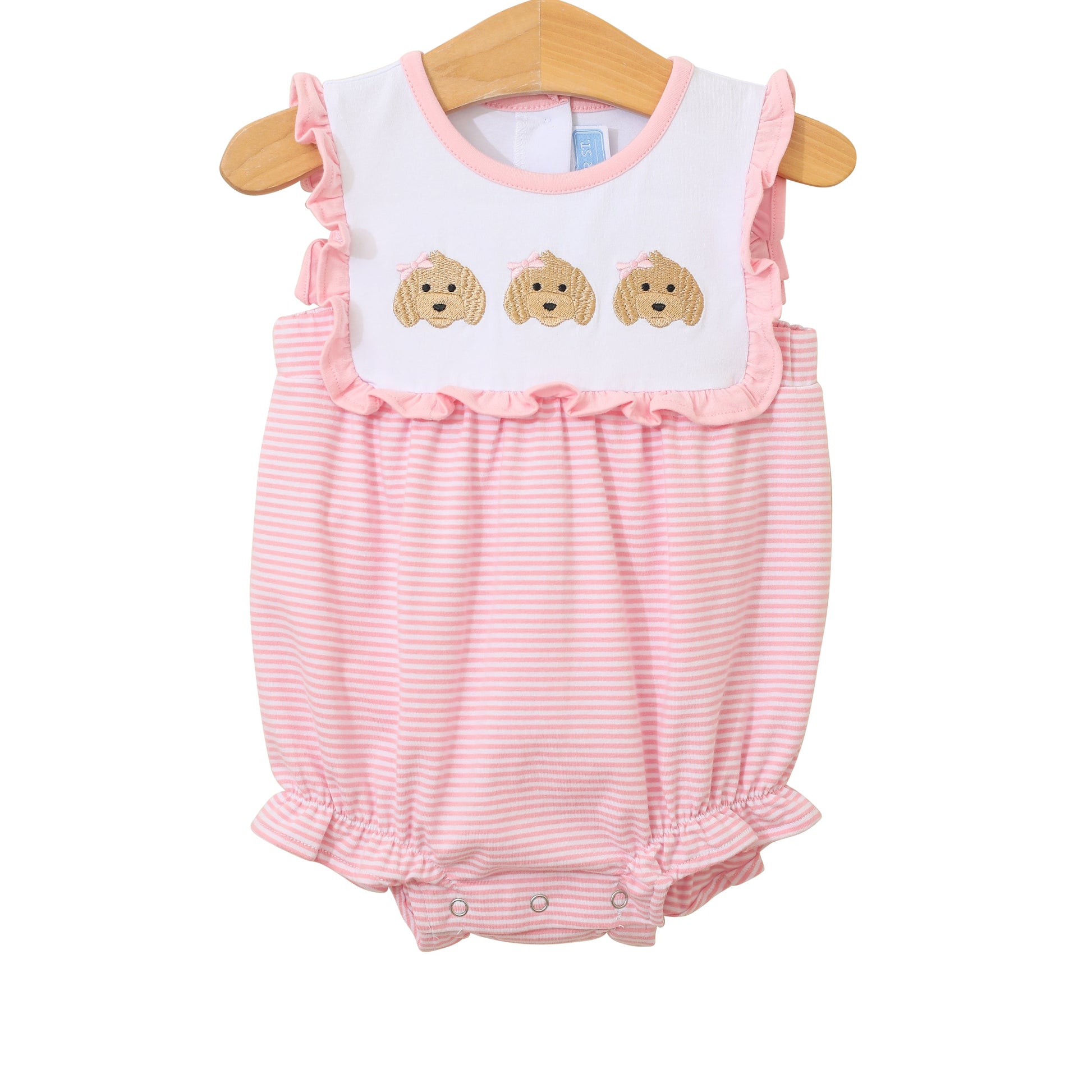 Trotter Street Girls Puppy Trio Ruffle Bubble