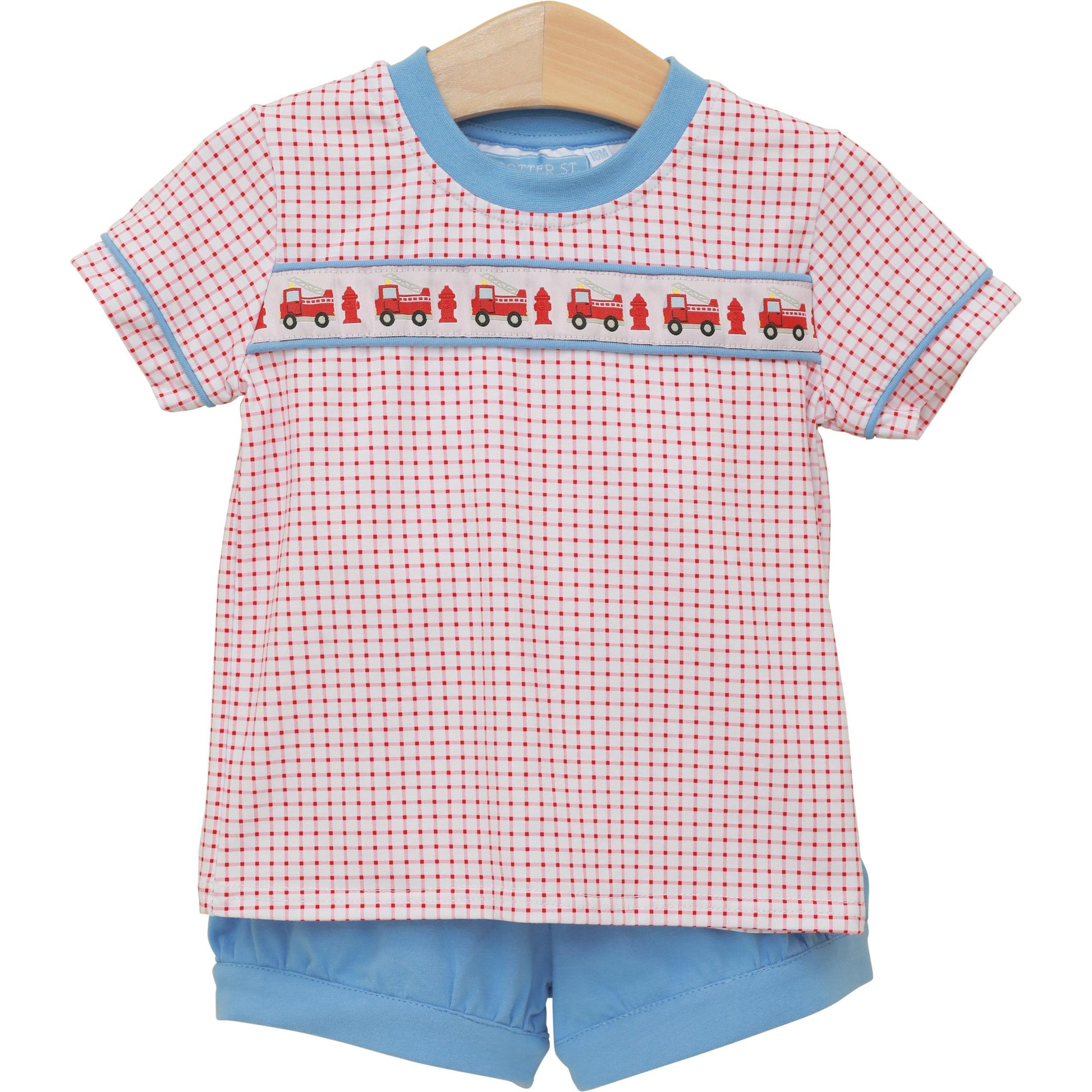 Trotter Street Boys Sound the Alarm Banded Short Set