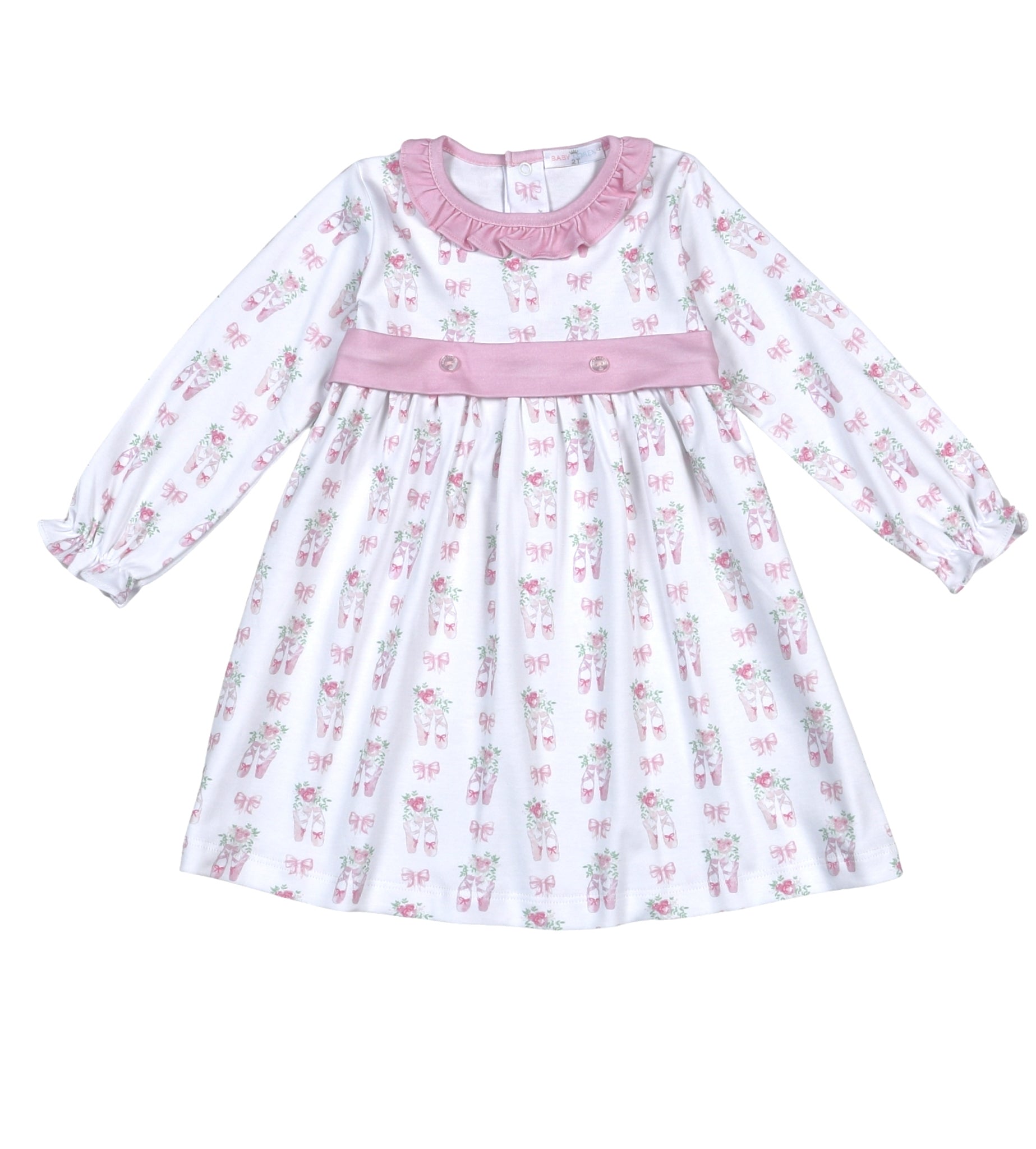 Baby Loren Girls Twinkle Toes Pima Dress