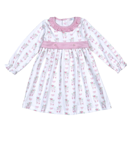 Baby Loren Girls Twinkle Toes Pima Dress