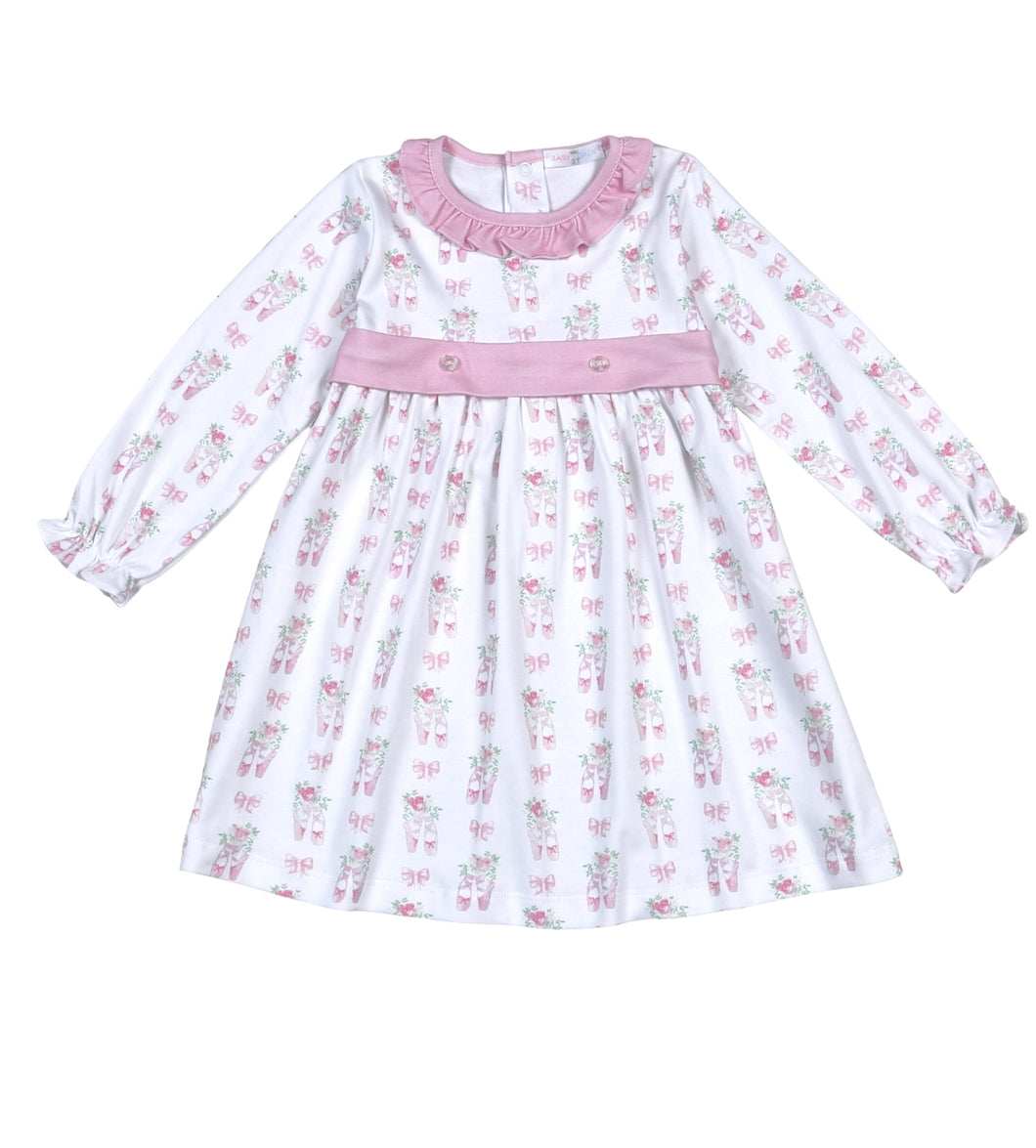 Baby Loren Girls Twinkle Toes Pima Dress