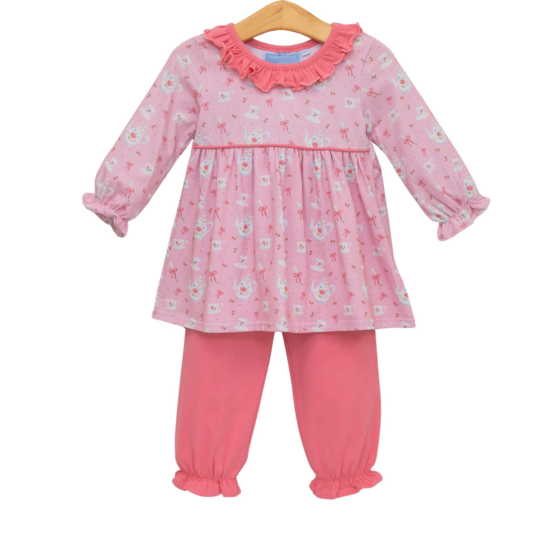 Trotter Street Tea for Two Bloomer Pant Set