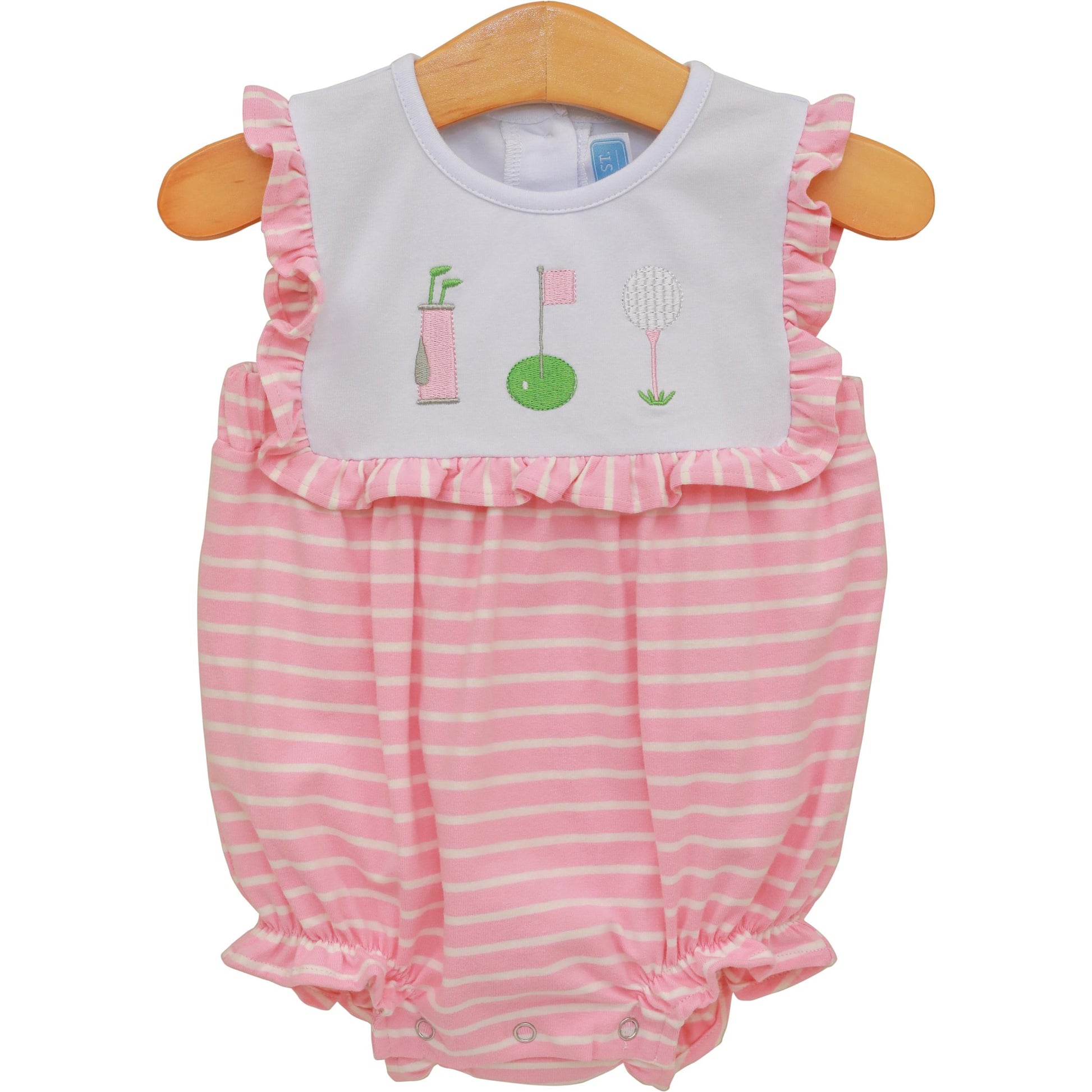 Trotter Street Girls Tee Time Ruffle Bubble