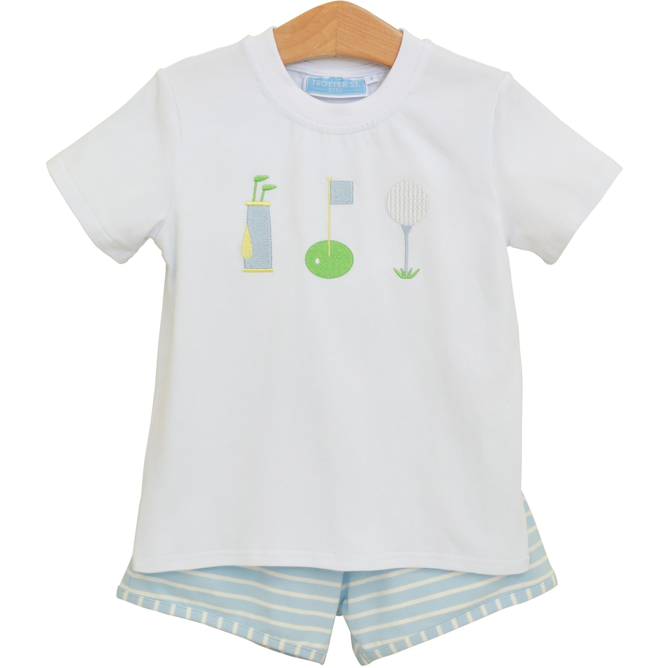Trotter Street Boys Tee Time Short Set