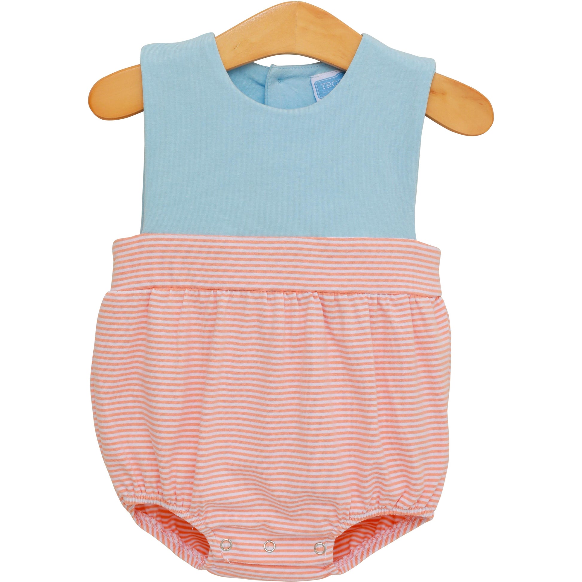 Trotter Street Boys Thomas Bubble-Coral Stripe