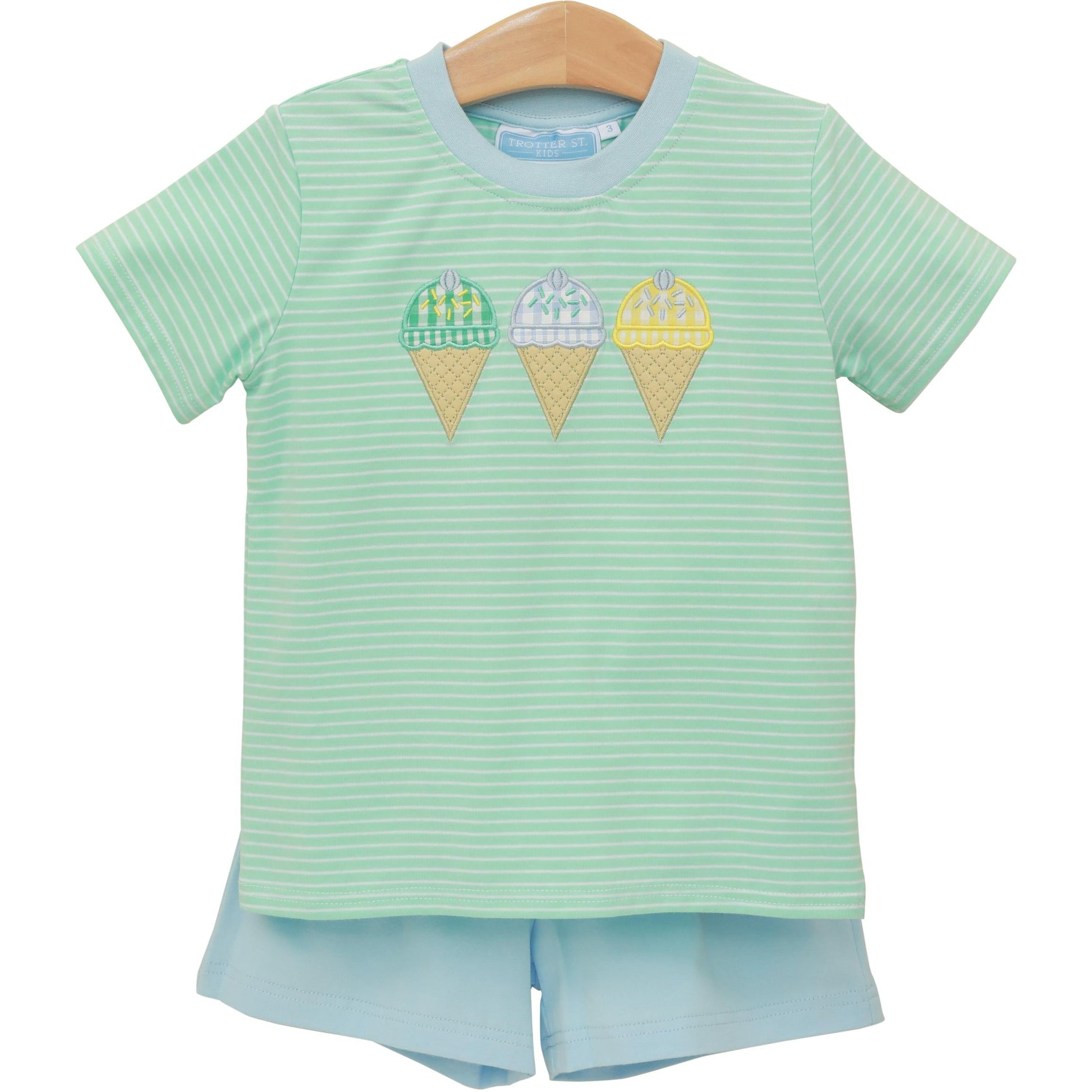 Trotter Street Boys Triple Scoop Short Set