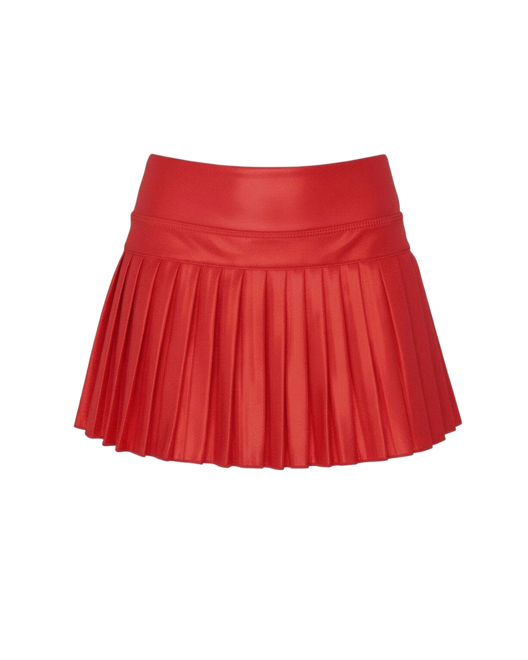 Azarhia Girls Mini Pleat Skort in Red Shimmer