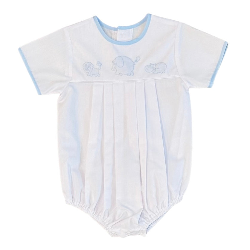 Auraluz Boys White Bubble with Animal Shadow Stitching