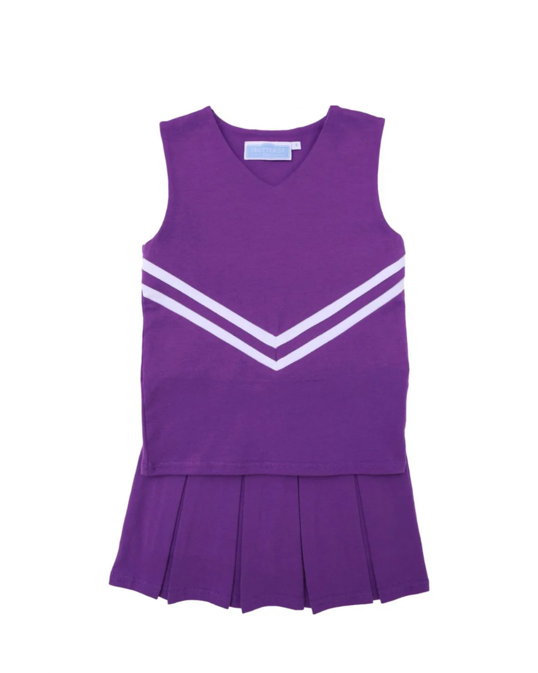 Trotter Street Girls Two-Piece Purple Cheer Uniform